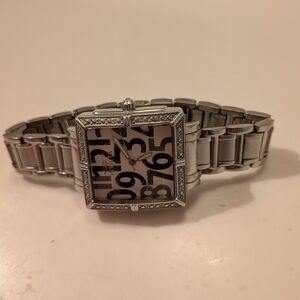 INVICTA Silver Women's Bracelet Watch with Black Numerals